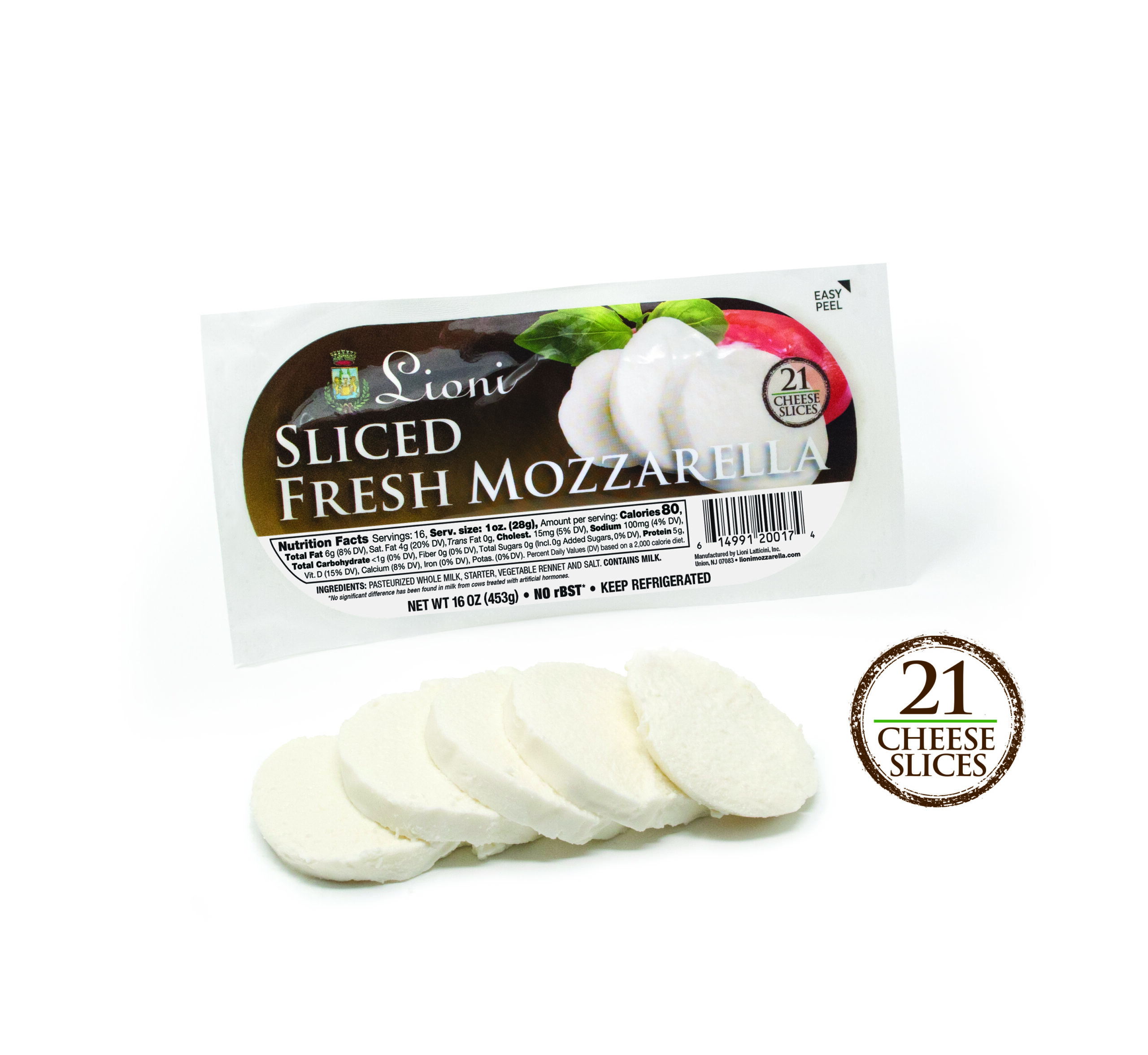 Sliced Mozzarella Log w21